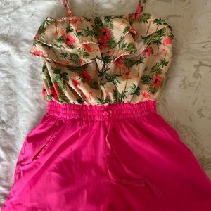 Pink Flamingo Romper- Girls
